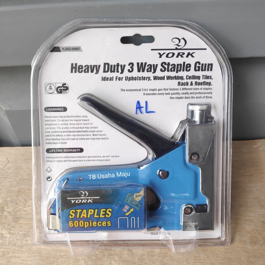 YORK YJSG 006D - Staple Gun Heavy Duty 3 Way Hekter untuk Kayu York