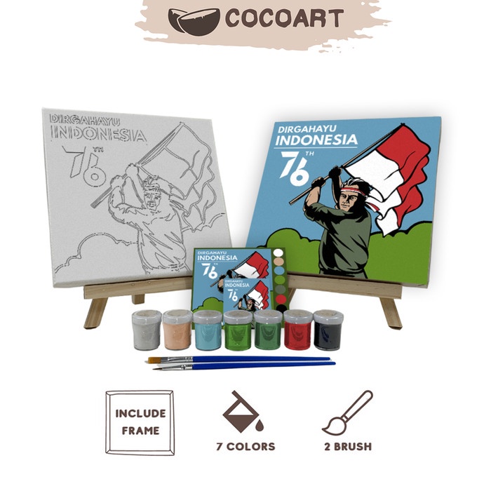 

Produk Terbaru Paint By Number Kit [ Merdeka ! ] - Cocoart.Id I Kanvas 20 X 20 Cm