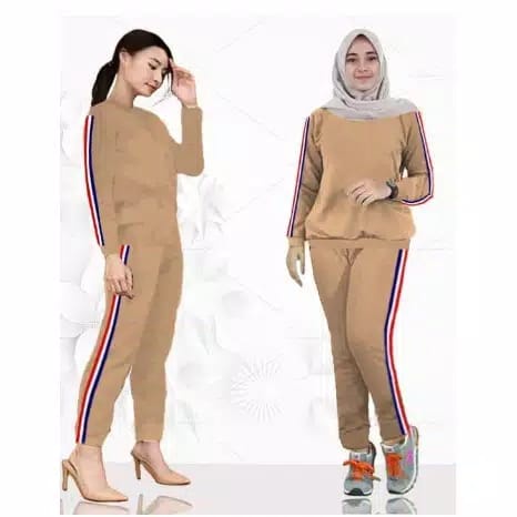 BO - SETELAN OLAHRAGA 01 LINA / SETELAN TERLARIS / SETELAN TERMURA / MOTIF PITA NO SABLON