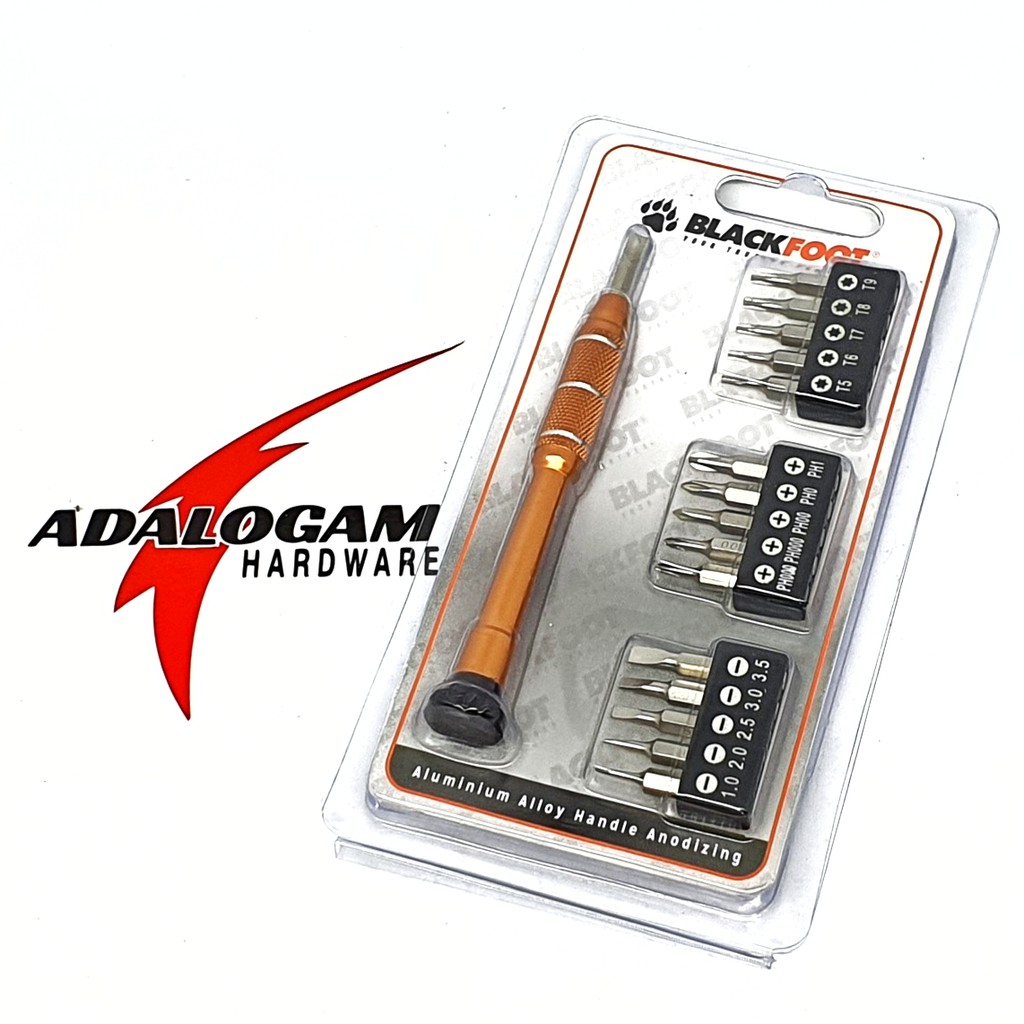Blackfoot Obeng Set 17 pcs - Screwdriver Aluminium Handle