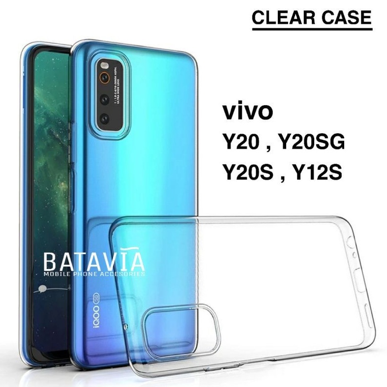 Soft Case Vivo Y20 Y20S Y12S Y20SG Jelly Case Original Clear Case Silikon Bening