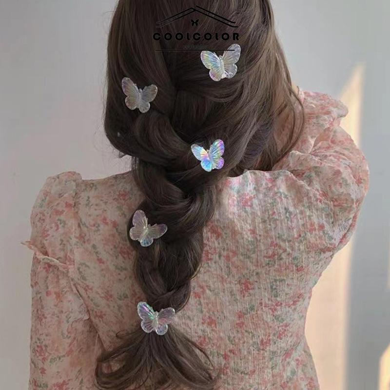 COD Kupu-kupu Jepit Rambut Wanita Warna-warni Klip Sisi Manis Girl Clip Aksesoris Simple Murah Fashion