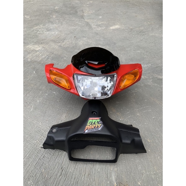 Batok depan fiz fizr warna merah set lampu depan fiz set sen fizr set batok belakang fiz visor fizr