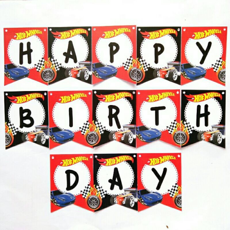 Jual Banner Bunting Garland Flag Dekorasi Happy Birthday Ulang Tahun 