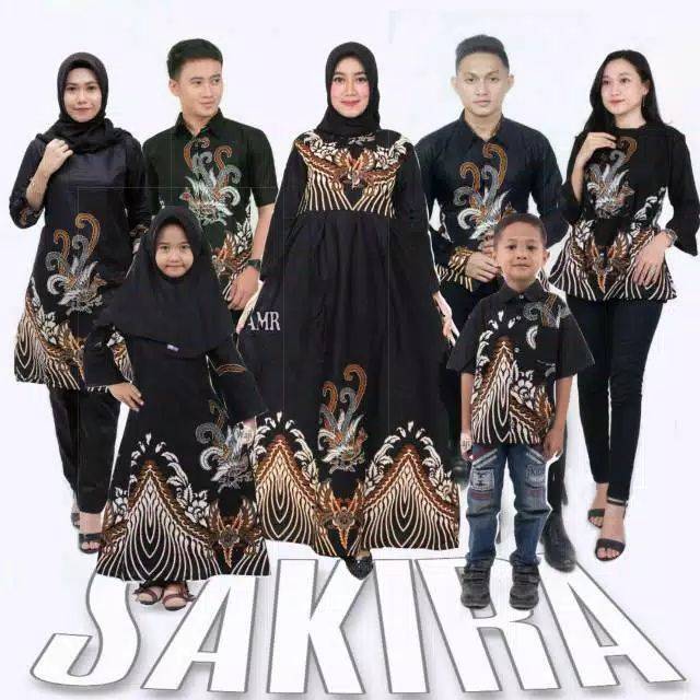 Couple keluarga gamis katun motif AYAM