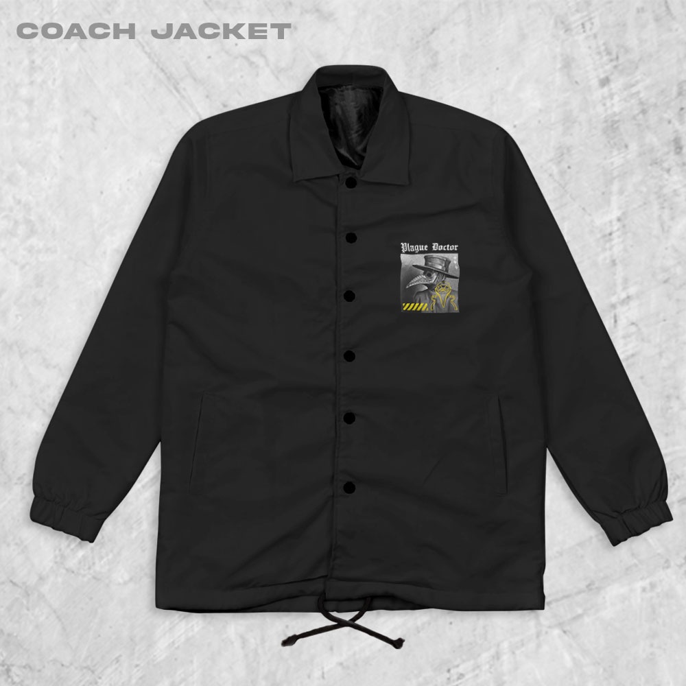 Fortglass Plague Coach Jaket Pria Outwear Unisex Parasut