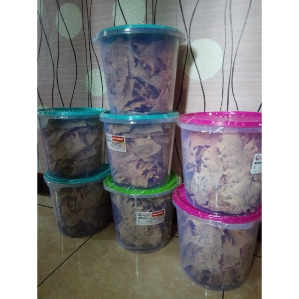 

Peyek kacang Toples 5L/ Peyek rebon/ Peyek kacang ijo Homemade / REMPEYEK KACANG TANAH