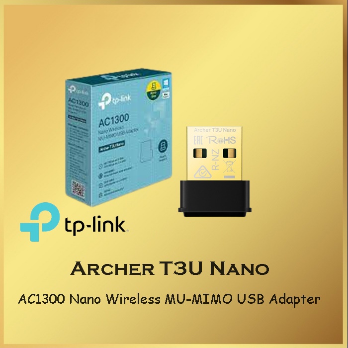 TP-LINK Archer T3U Nano AC1300 Nano Wireless MU-MIMO USB Adapter - T3U