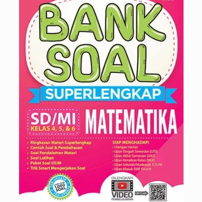 

❤BISA COD❤ Bank Soal Superlengkap Matematika SD/MI Kelas 4, 5, & 6/ori/termurah