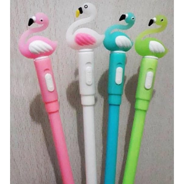 

Pulpen Gel Model Burung Flamingo / Angsa Nyala Lampu