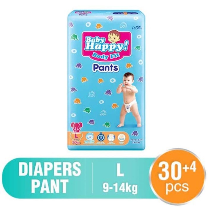 Pampers Baby Happy Body Fit Pants Size L30+4 | Pampers Baby Happy Body Fit Pants