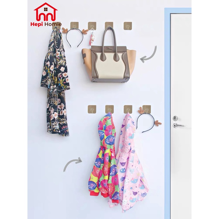 [HH] GANTUNGAN TEMPEL HOOK AJAIB / TEMPELAN DINDING KAIT TEMBOK PINTU