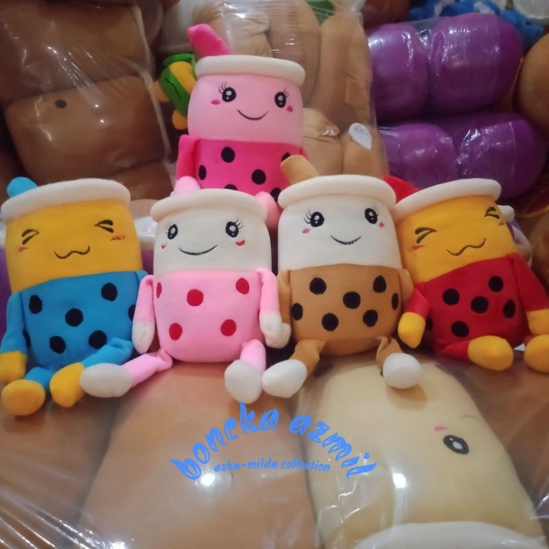 Boneka Boba bubble milk tea variasi size m