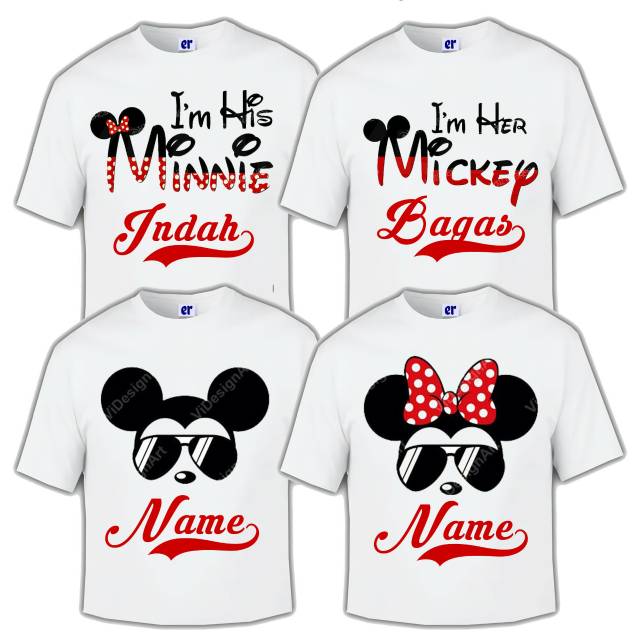 Kaos ultah couple keluarga, kaos couple, kaos custom bebas desain gratis cetak nama