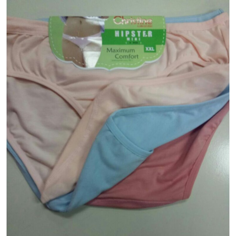 CELANA DALAM CHRISTINE/CD BANDED ISI 3/CELANA DALAM WANITA BIG SIZE