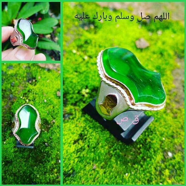 Cincin Terompah Batu Zamrud Kalimantan, Ring Perak Murni