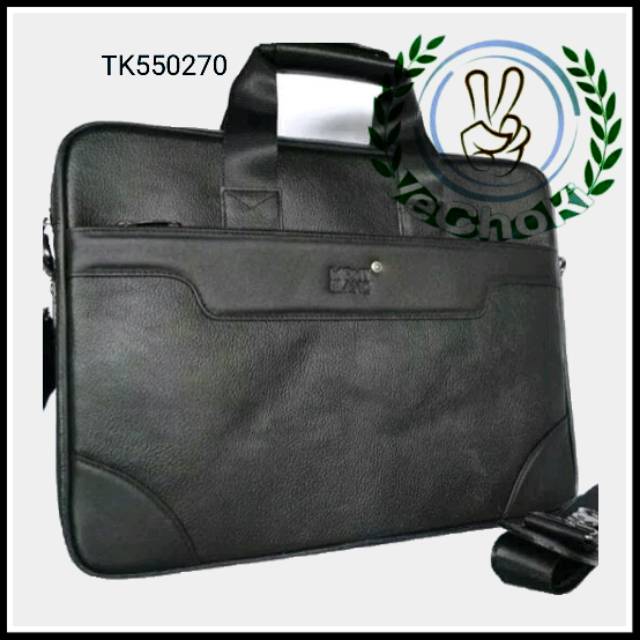 Tas Selempang Kerja Kantor Map Laptop Pria Kulit Sapi Asli - Montblanc