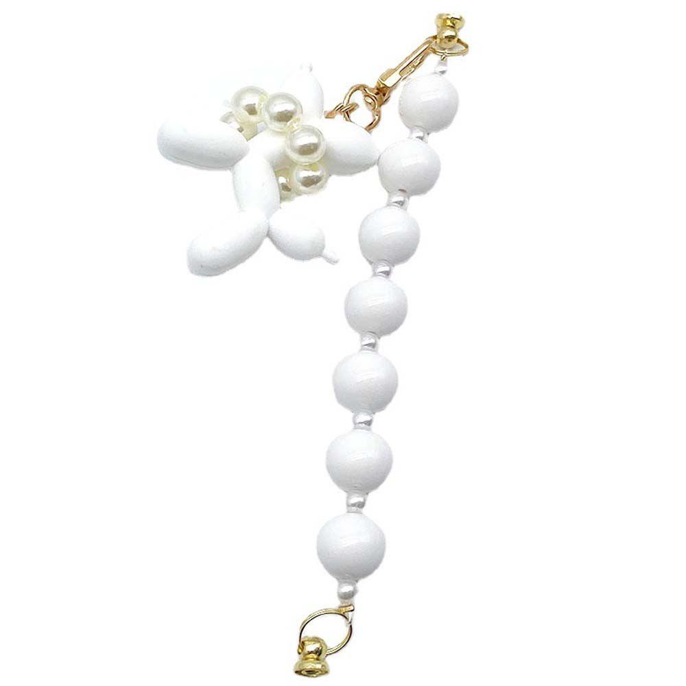 Agustinina Phone Case Drop Rantai Gantung Anti Hilang Hadiah Untuk Wanita Aksesoris Ponsel Lanyard Ponsel Warna Permen Kabel Gantung Manik-Manik Rantai Telepon Tali Pencegah Kehilangan