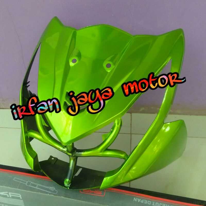 Tameng depan body Honda beat FI hijau 2013 2015