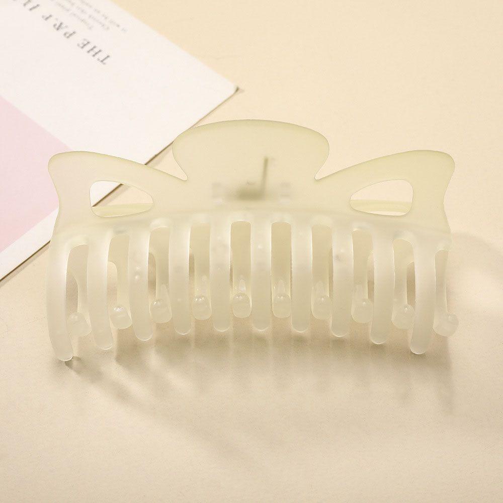 NEEDWAY Frosting Hair Claw Lucu Elegan Geometris Hiu Klip Hiasan Kepala Besar Cuci Muka Mandi Gadis Wanita Hair Clip