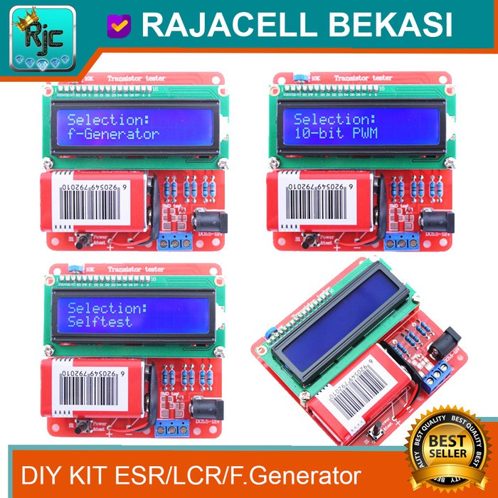 DIY KIT ESR Meter LCR Meter Signal PWM Generator Frekuensi Meter .