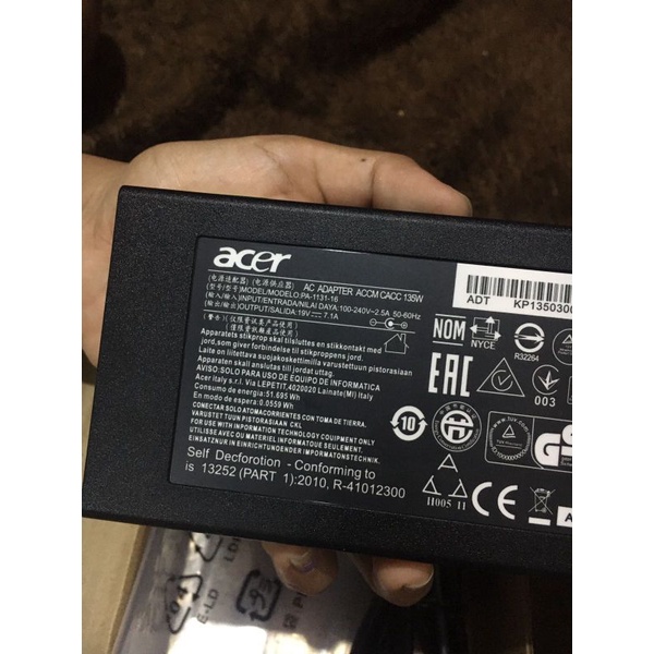 Charger Laptop Acer Nitro 5 19v  || ORIGINAL [Baru]