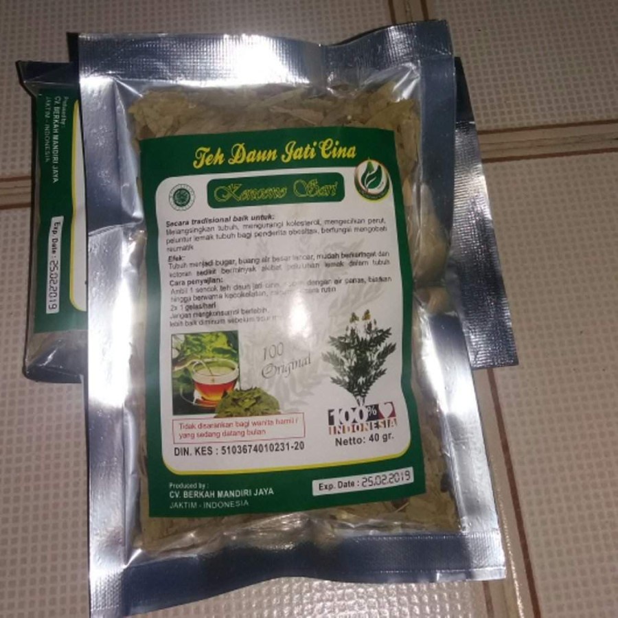 

Teh Daun Jati Cina JatiCina Seduh curah 40gr Kencono Sari Asli Original