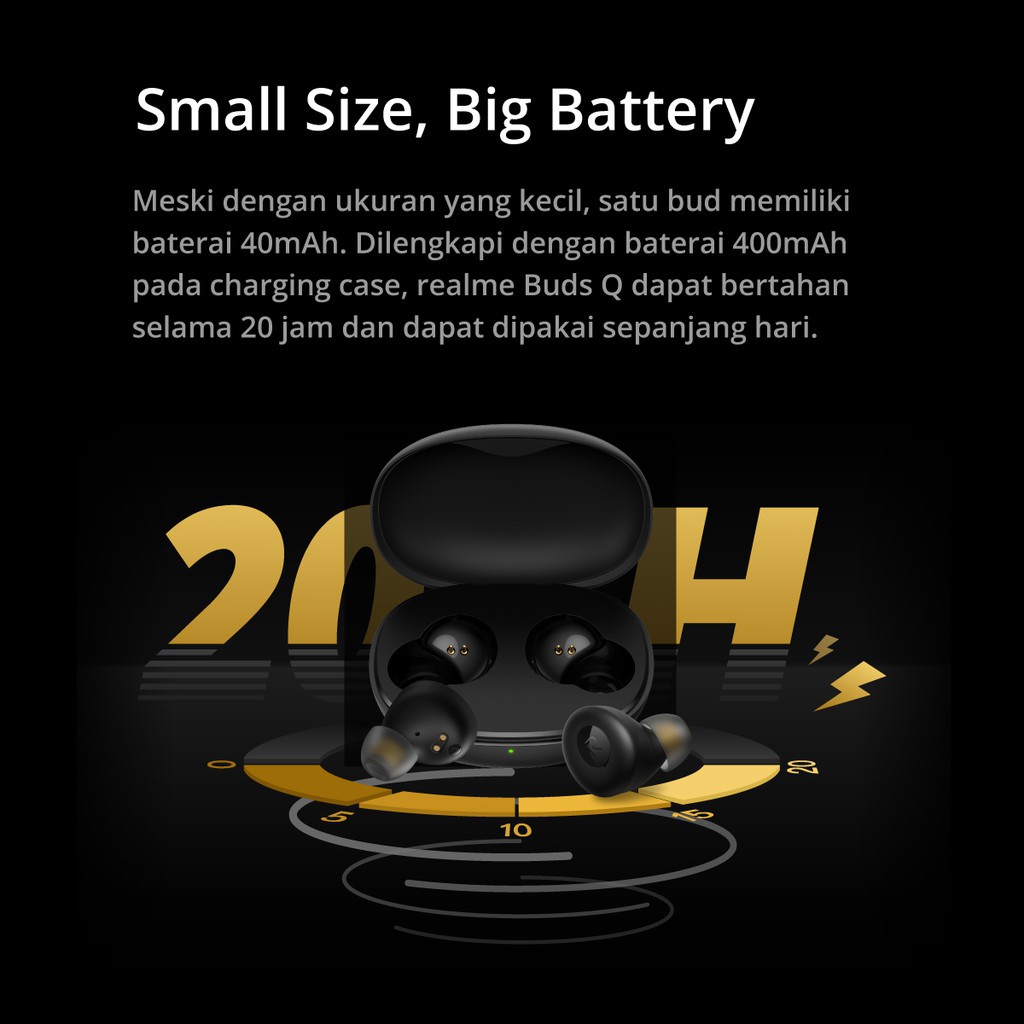 REALME BUDS Q - Headset Wireless - Earphones - GARANSI RESMI