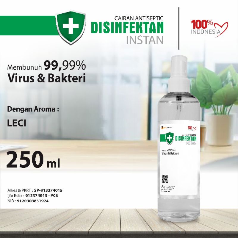 Desinfektan Instan aroma buah spray 250 ml