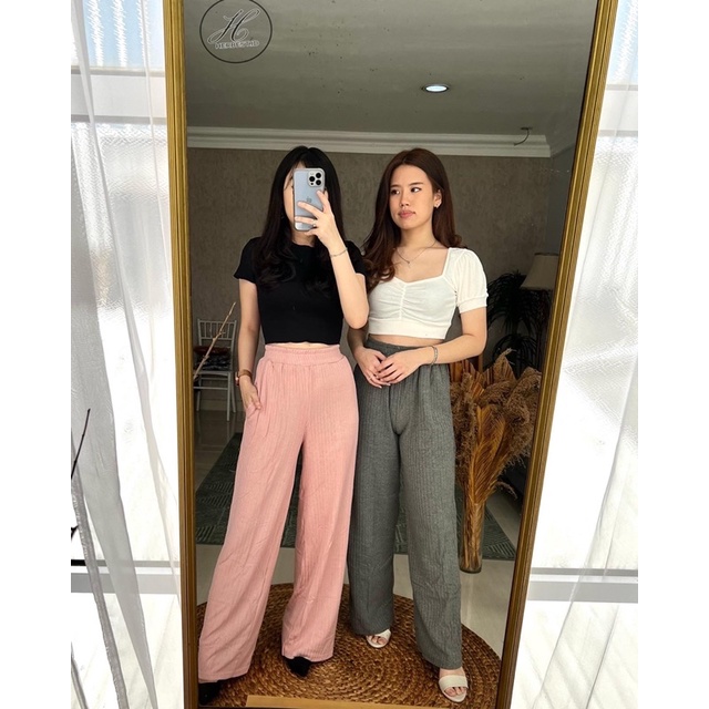 CELANA KULOT WANITA KNIT RAJUT TEBAL IMPORT HERBEST