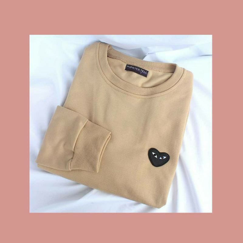 Sweater Basic BTS kim Taehyung Black heart face