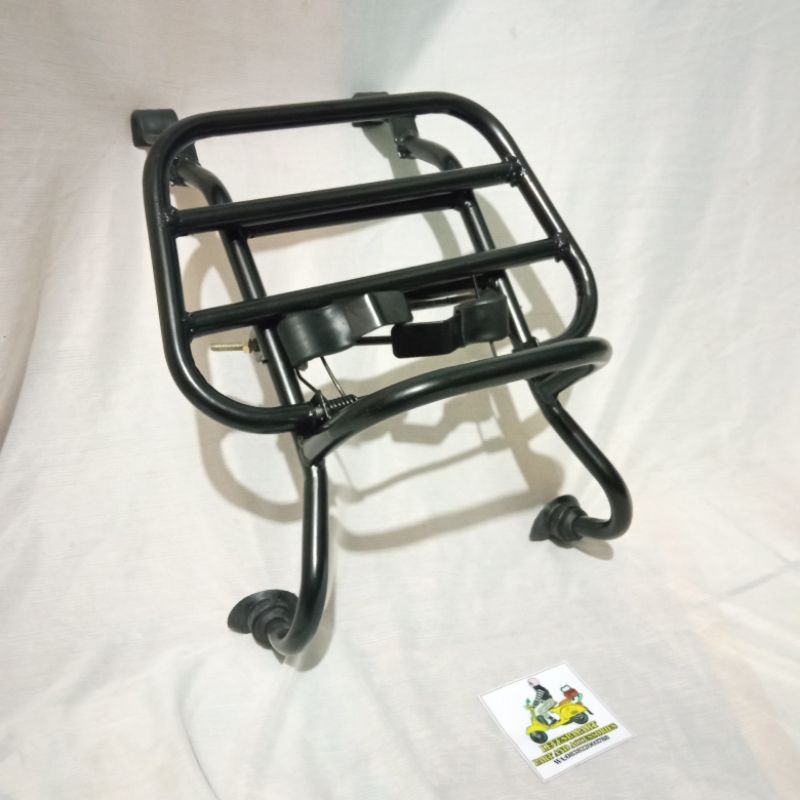 FRONT RACK RAK DEPAN VESPA HITAM