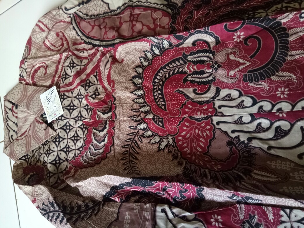 Gamis Batik Couple Aleena | Gamis Couple Modern ( Free Jilbab )