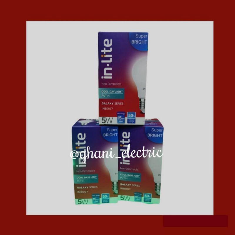 lampu in-lite 5 watt INB007 (PUTIH)