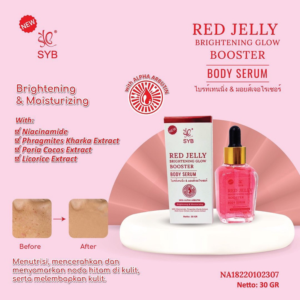 READY NEW SYB BOOSTER BODY SERUM / Acne Glow / Aha Brightening / Gluta Collagen COLAGEN