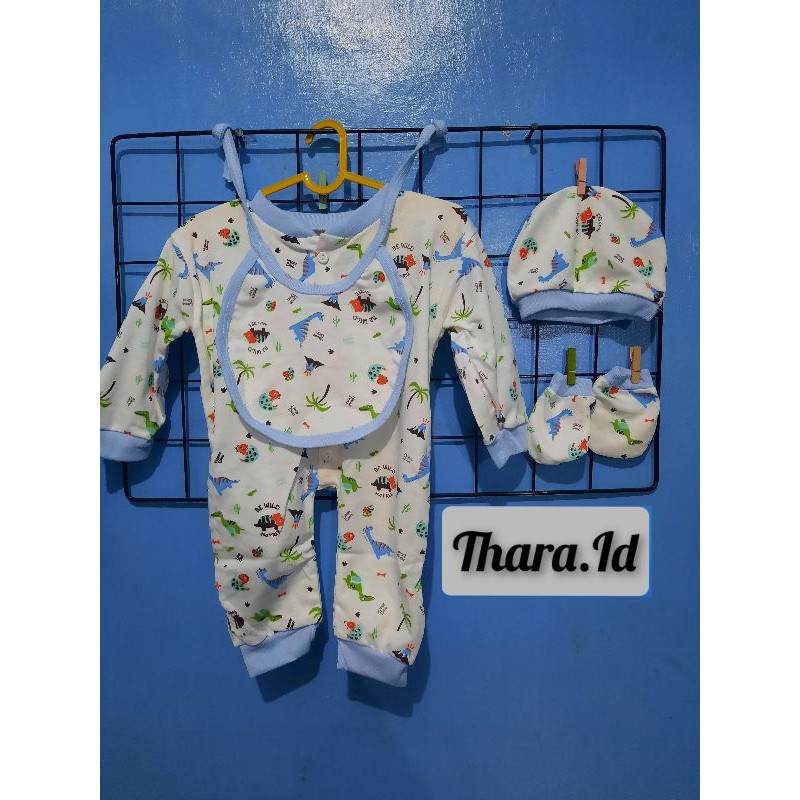 piyama bayi set jumpsuit bayi romper panjang