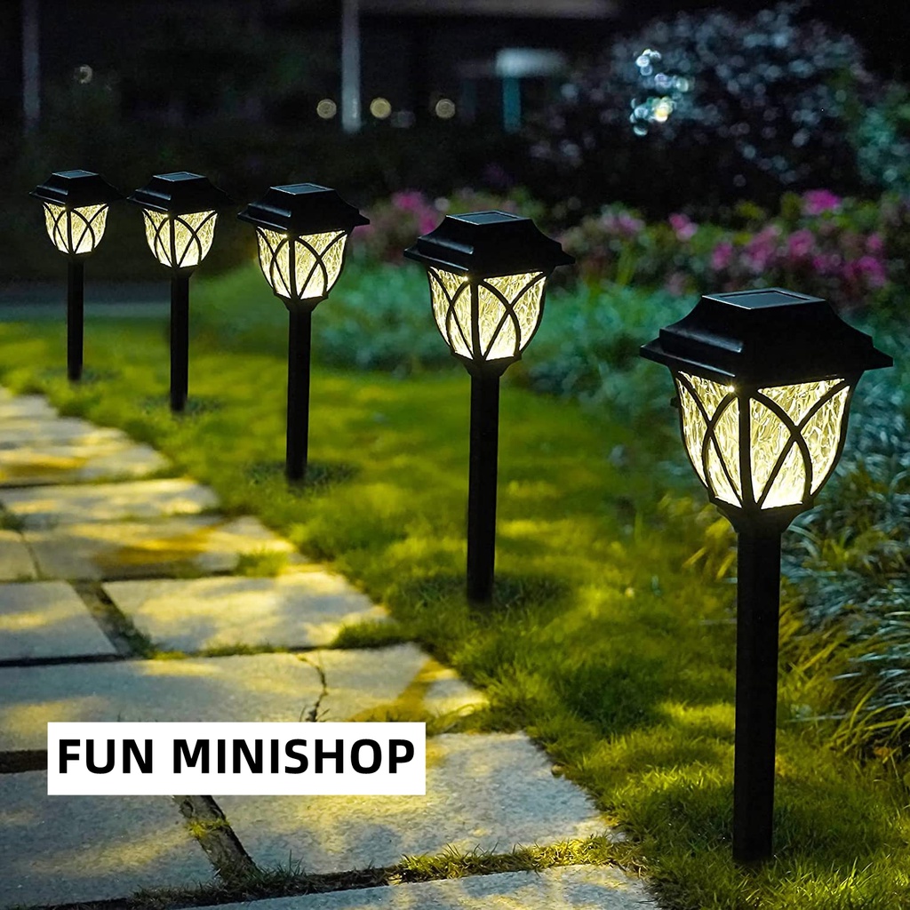 LAMPU TAMAN LED SOLAR PANEL LAMPU HIAS TAMAN WATERPROOF