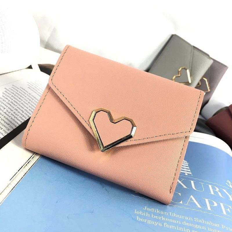 BJ42697 - BLACK/DARKPINK/GRAY/PINK - DOMPET KECIL TEMPAT KARTU LOVE TAS IMPORT TAS WANITA FASHION IMPORT MODIS ELEGAN TERMURAH TERLARIS TERBARU BAGSTORE JAKARTA TAS BATAM BQ2697