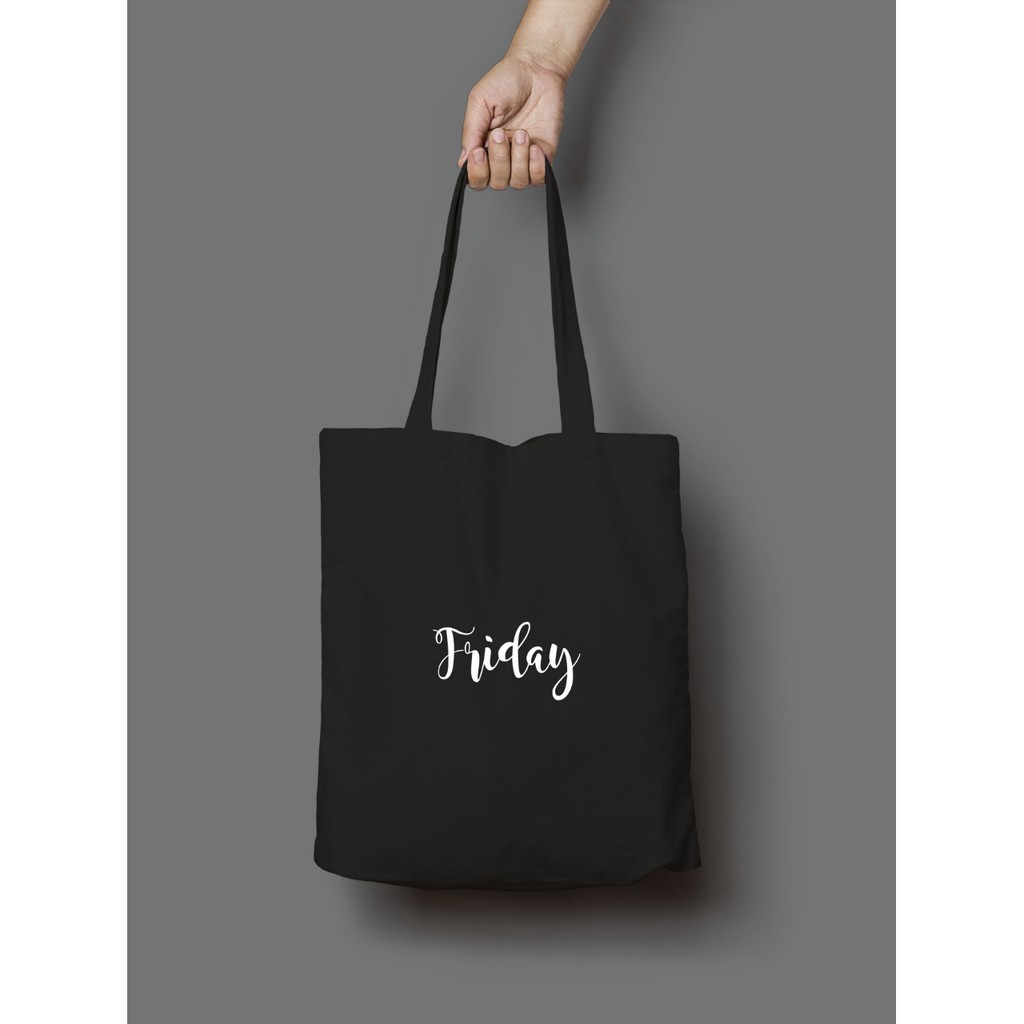 [LOKAL] Fashion Fair - DAYS Dari Jakarta BISA COD ToteBag DAILY TOTE BAG NAMA HARI Morymony