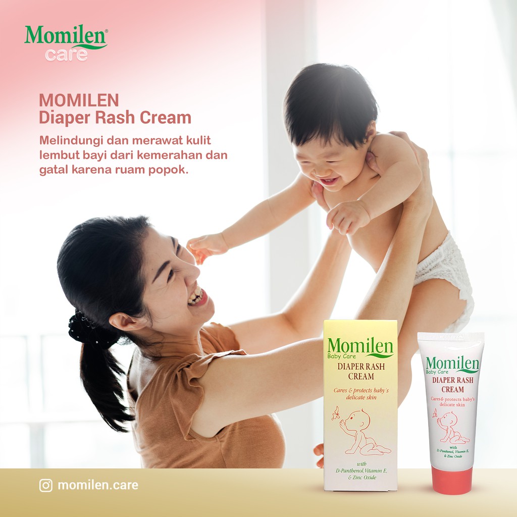 MOMILEN DIAPER Rash Cream 30gr / Ruam Popok / Iritasi Kulit Bayi / Infeksi Kulit Bayi