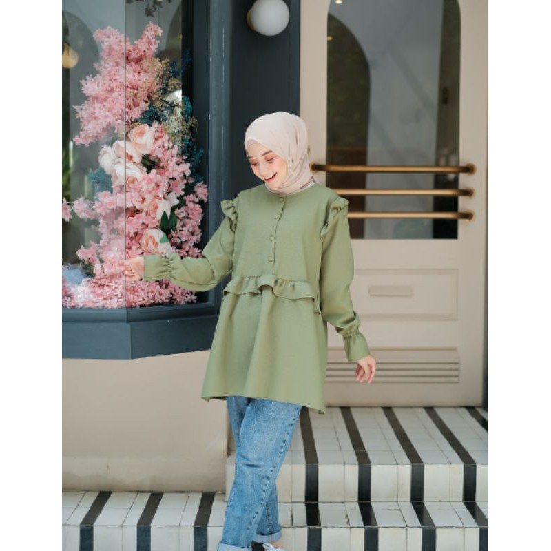 Busana Atasan Wanita Vania Be Tunik Baju Bandung Termurah