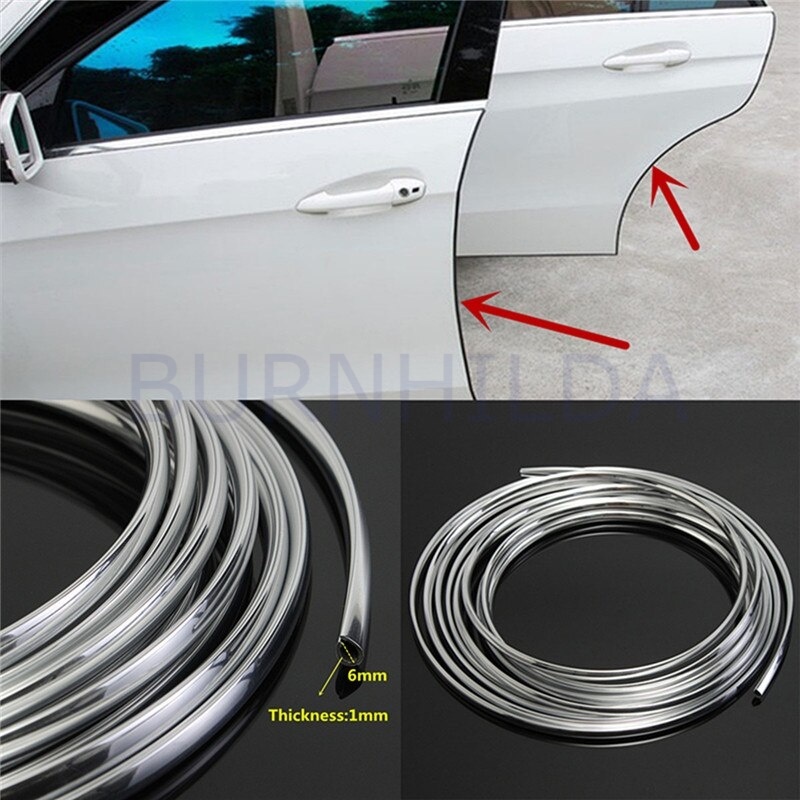 Variasi Mobil Interior Moulding Chrome Trim Strip accesoris mobil burnhilda