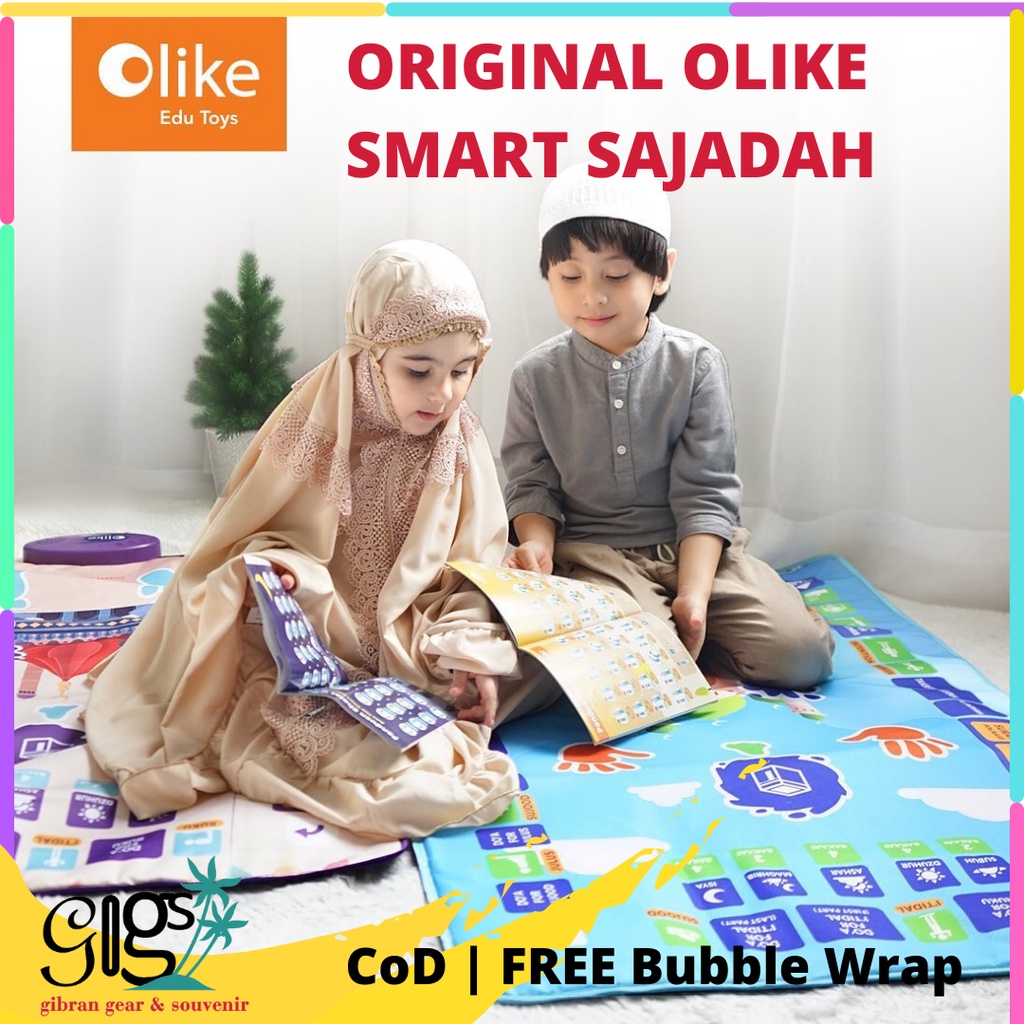 ORIGINAL SMART SEJADAH SOUVENIR SAJADAH BELAJAR SHOLAT ANAK ELEKTRONIK LEMBUT TEBAL OLIKE