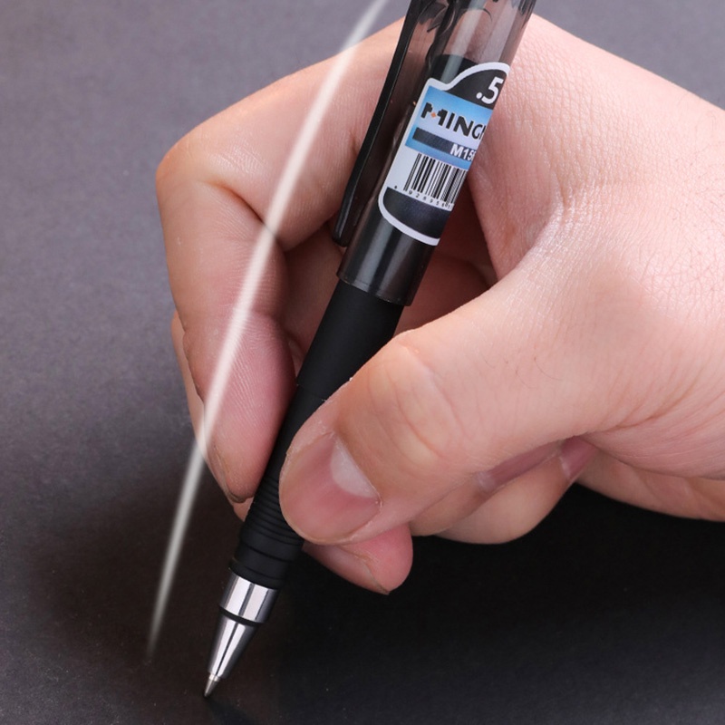 Pulpen Gel Tinta Hitam Mini Portable 0.5mm Untuk Tanda Tangan Sekolah / Kantor