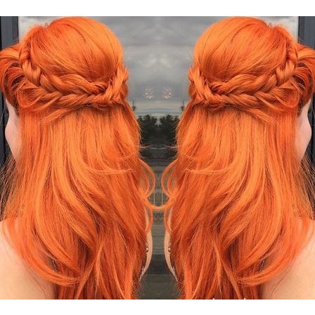 COLOR ME ORANGE UV hair color cream cat pewarna rambut