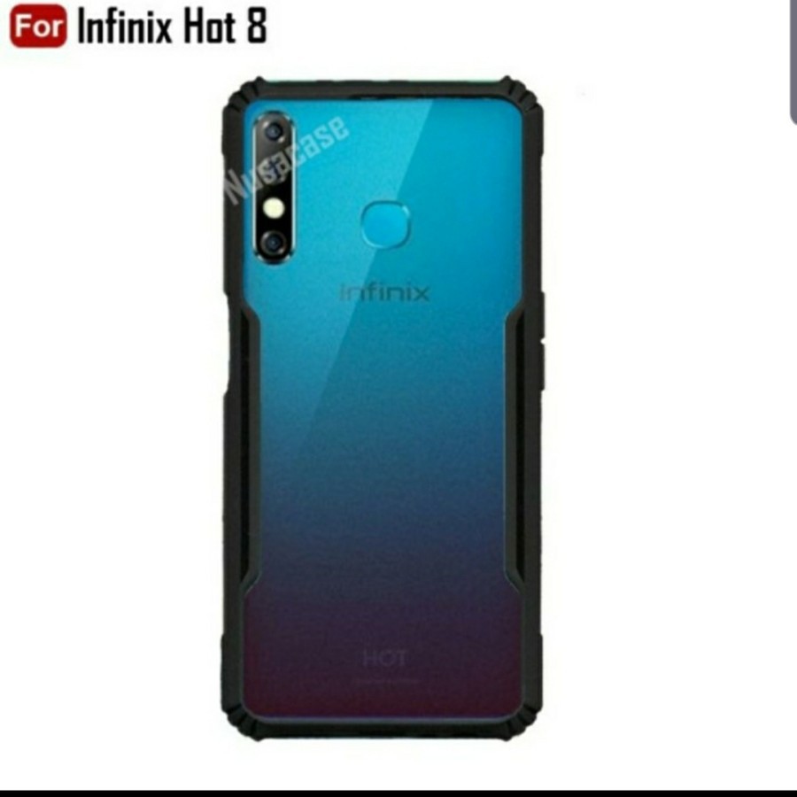 INFINIX HOT 8 HOT 10 HOT 9 PLAY HOT 10 PLAY HOT 11 PLAY Hard Case Fusion Shockproof Clear Armor Bumper