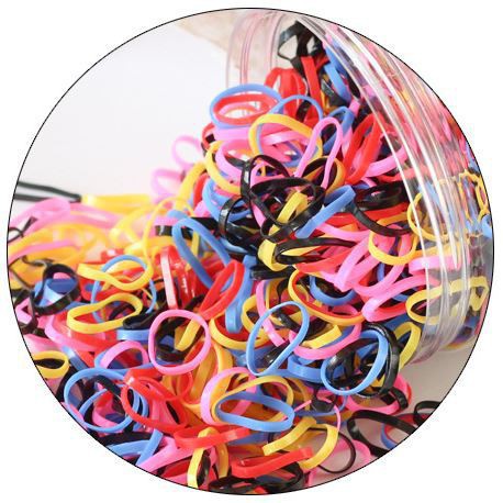 MM - Karet Rambut Colorful Karet Ikat Rambut Gadis Ponytail Aksesoris Rambut Hiasan Kepala IMPORT-4