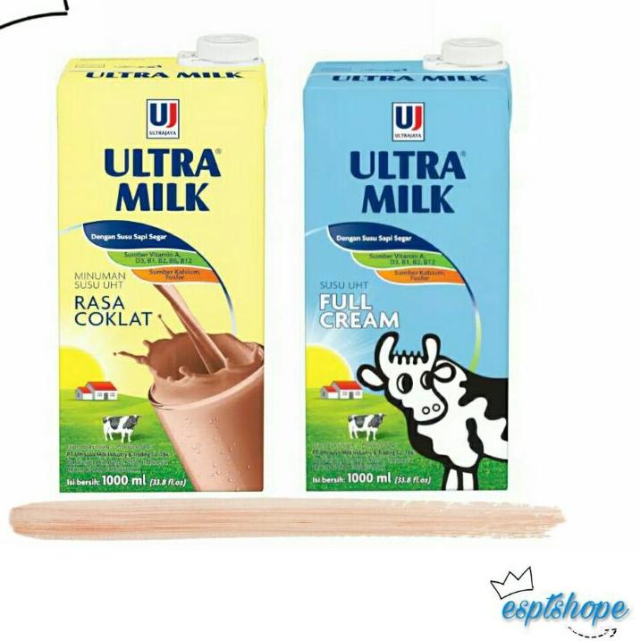 

「HARGA SAMA」 Ultra Milk UHT 1000 ml (PROMO) cuci gudang