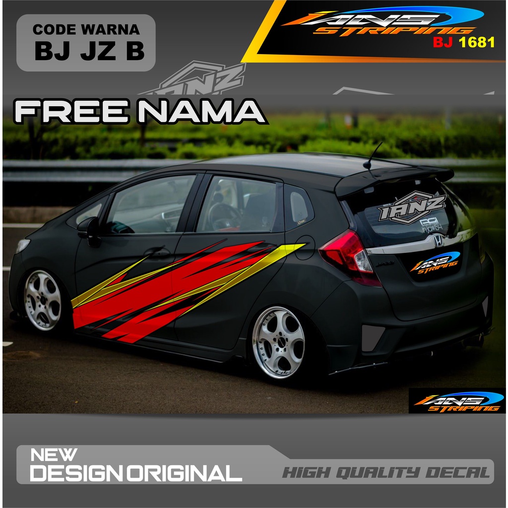 VARIASI STIKER MOBIL AGYA TERBARU  / DECAL STICKER MOBIL / STIKER MOBIL / STIKER MOBIL BRIO, HONDA JAZZ, AGYA, AYLA