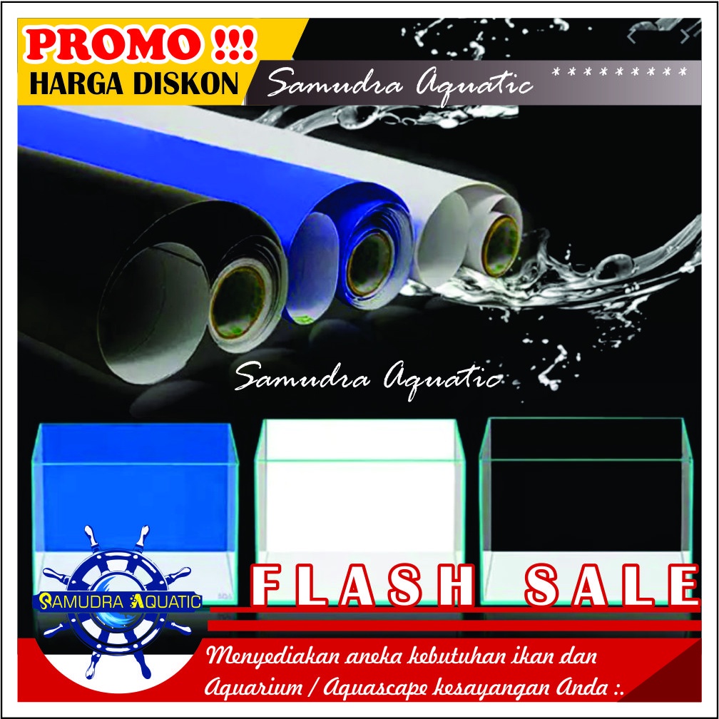 Background Aquarium Aquascape PROMO!, Stiker Skotlet Aquarium Aquascape GRATIS PACKING KARDUS